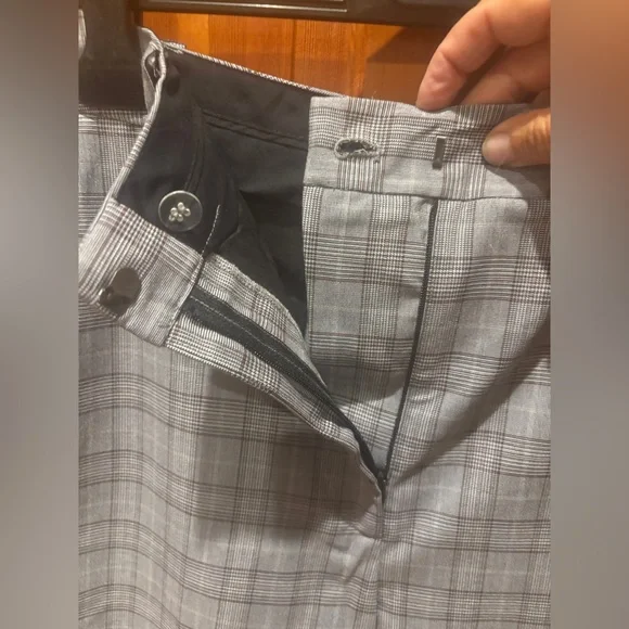 Nordstrom British Plaid High Waist Wide Leg Pants - NWOT - Picture 6 of 14